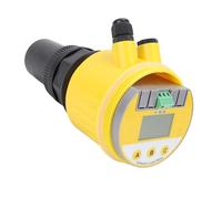 Jelquix Compteur de Niveau à Ultrasons Numérique avec écran LCD pour la Mesure du Niveau D'eau dans la Production D'énergie et L'exploitation Minière Jaune 0-10 M DC24 V