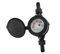 Jelquix Compteur D'eau DN15, Débitmètre Sec Résistant à la Corrosion pour Utilisation Intérieure et Extérieure, Couplage Magnétique de 15mm, 2,5 M³/h