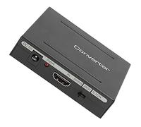 Jelquix Convertisseur D'extracteur Audio D'interface Multimédia Haute Définition avec Support Audio 5.1CH pour Projecteur TV Home Cinéma en Alliage D'aluminium (BLACK)