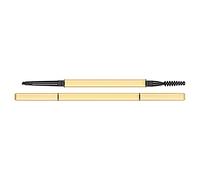 Jelquix Crayon à Sourcils Précis à Double Tête, Stylo à Sourcils Longue Durée Taches pour Outils de Maquillage, Plastique (BLACK)