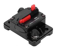 Jelquix Disjoncteur en Cuivre à Réinitialisation Automatique, Porte-fusible, Interrupteur étanche pour DC12-42 V avec Couvercle étanche, Matériau en Cuivre de Haute qualité pour les Projets de (200A)