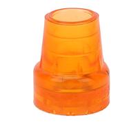 Jelquix Embout de Béquille Embout de Canne en Caoutchouc Antidérapant Robuste pour une Utilisation Intérieure et Extérieure 10 Pièces 19 Mm de Diamètre Intérieur (ORANGE)