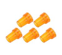 Jelquix Embouts de Canne Embouts de Béquille en Caoutchouc Antidérapants de 22 Mm avec Texture D'imitation de Pneu pour une Meilleure Traction sur le Sable de Gravier D'herbe - Paquet de 5 (jaune