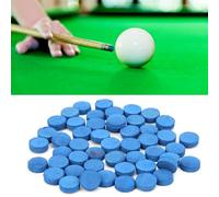 Jelquix Embouts de Queue de Billard en Cuir, Accessoire de Remplacement pour Tables de Billard, Réparation Rapide et Contrôle Optimal, 9MM, 10MM, 13MM, 50 Pièces (Je Mange)