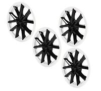 Jelquix Enjoliveur de Roue de 18 Pouces, Enjoliveur de Jante de Roue pour Silverado 2017-2022 avec Matériau ABS Blanc Noir, Conception Aérodynamique, Protection Contre Les Intempéries