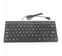 Jelquix Ensemble Clavier et Souris Filaire Mini USB, Conception Compacte avec Câble Long, adapté au Bureau à Domicile et au Divertissement, pour Les étudiants (Black)