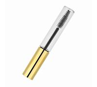 Jelquix Ensemble de Tubes de Mascara Vides de 10ml, avec Baguette à Cils, Durable et pour le Mascara et L'huile de Croissance des Cils, Taille Portable (Bouchon doré brillant de 10 ml)