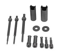 Jelquix Ensemble D'extracteurs de Roulements Intérieurs en Acier traité Thermiquement, Kit D'outils D'extraction de Roulements Internes de Moto pour Composants de Manchon de 9 à 23 Mm