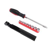 Jelquix Ensemble d'outils Séparés pour Couvercle d'embrayage, 5 Douilles de 13 Mm, Kit de clé de Retrait de Couvercle 'Embrayage avec Poignée Givrée de Remplacement pour 1000 XP XP4 900S