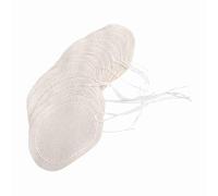Jelquix Filet Filtrant en Coton pour Pot de Siphon, 10 Pièces, Durable, Facile à Utiliser, Remplacement pour Pots de Siphon Belges et électriques, 4,13 Pouces, Blanc