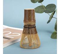 Jelquix Fouet à thé Matcha de Style Japonais en Bambou 100 Dents Pointes Denses pour Préparer du thé Matcha épais ou Fin pour la Cérémonie du Fouet à en Bambou Naturel de 4,1 Pouces (Zizhu 100 Benli)