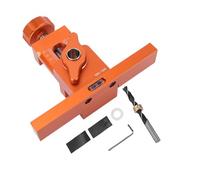 Jelquix Gabarit de Montage de Porte d'armoire, Localisateur de Perçage avec Foret de 10 Mm, Outil d'installation de Dispositif de Rebond avec Niveau à Bulle et Patins Antidérapants pour Portes