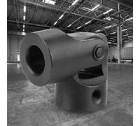 Jelquix Joint Universel d'accouplement d'arbre, Connecteur de Moteur en Métal 12 Mm X 24 Mm X 56 avec 2 Vis pour Modèles de Voitures Robots Direction Bricolage