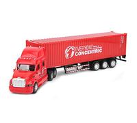 Jelquix Jouet de Voiture de Simulation en Alliage pour Enfants, Voiture à Tirer Exquise pour Les Amateurs de Modèles Juniors, échelle 1:48 pour Enfants avec Son et Lumière ((Rouge))