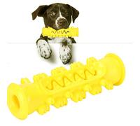 Jelquix Jouet Mordant pour Chien, Brosse à Dents Molaire de sécurité TPR pour Le Nettoyage des Dents, Temps de Jeu Interactif Amusant (Yellow)