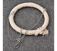 Jelquix Jouet Perroquet en Corde de Coton, Balançoire, Lit Doux, échelle d'escalade pour Oiseaux Ludiques, Corde en Chanvre Blanc de 12.5cm, 1 unité