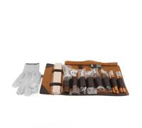 Jelquix Kit de 15 Outils de Sculpture sur Bois, Comprenant Un Grattoir de Précision à Manche en Noyer Une Pierre à Aiguiser à Polir Des Gants de Sécurité Ergonomiques Antidérapants