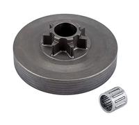 Jelquix Kit de Pignon de Tambour d'embrayage Durable avec Roulement à Aiguilles, Remplacement Idéal pour Tronçonneuse 4500 5200 5800, Pièce pour L'aquaculture et la Pêche