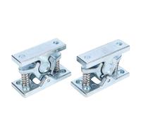 Jelquix Loquet de Porte à Ressort en Alliage de Zinc Robuste, Double Loquet à Rouleau Haute Résistance pour Remorques de Camping-car, Bateaux, Garages, équipement Industriel, à Rouleau, Arrêt de