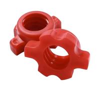 Jelquix Lot de 2 écrous d'haltères, Filetage Approfondi, Forme Hexagonale, Poignée Antidérapante en Plastique PVC avec Connexion Stable et Sécurisée, Idéal pour l'haltérophilie et Le Fitness.
