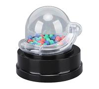 Jelquix Machine électrique à Boule Porte-Bonheur, Shaker de Loterie Portable, Shaker Transparent pour Fêtes, Cadeaux, Comptage et Apprentissage des Mathématiques, Noir