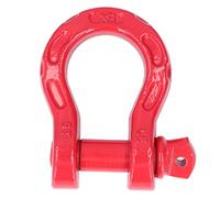Jelquix Manille à Anneau en D pour Treuil, Chape de Remorquage 17600lbs, Goupille de 7/8 Pouces avec Revêtement en Zinc pour la Récupération des Véhicules, Attaches de Remorquage (Rouge)