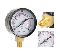 Jelquix Manomètre 0-200 Psi avec Boîtier en Métal Durable pour une Mesure Précise de L'eau, de L' et de L'air 1 X 1/8" NPT