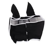 Jelquix Masque Anti-Mouches pour Chevaux en Tout Autour, Protection UV élastique avec Oreilles, Assure Confort et respirabilité pour Les Chevaux, 1 unité (L)