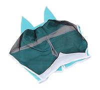 Jelquix Masque Anti-Mouches pour Chevaux en Tout Autour, Protection UV élastique avec Oreilles, Assure Confort et respirabilité pour Les Chevaux, 1 unité (S)
