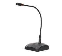 Jelquix Microphone Col de Cygne Microphone Réglable Durable pour Conférences Enregistrement de Diffusion Métal Noir 1 unité