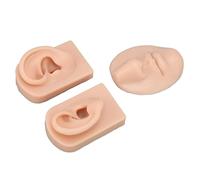 Jelquix Modèle 3D de Nez et de Bouche en Silicone pour la Pratique du Perçage et de la Suture, Modèle D'oreille simulé pour Affichage, Accessoire Hospitalier pour Médecin et étudiant, Conception
