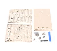 Jelquix Modèle de Bras de Robot Hydraulique en Bois, Jouet pour l'enseignement du Bricolage, Puzzle Fait à la Main pour la Famille, Matériau en Bois de Hêtre