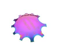 Jelquix Modèle de Nail Art en Acier Inoxydable French Smile Cut pour Manucure Facile, Aucun Formulaire Papier Nécessaire, pour Salons de Manucure, Salons de beauté, Spa (multicolore, 2,2 X, X 0,08")