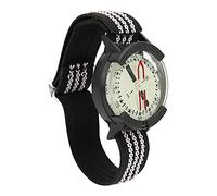 Jelquix Montre Boussole Lumineuse étanche pour Plongée Camping Randonnée, Cadran à échelle Claire pour Une Localisation Rapide, Bracelet élastique, Matériau Acrylique