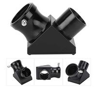 Jelquix Objectif d'image Droit à Miroir Diagonal de 1,25 Pouces à 90 Degrés pour L'observation Astronomique et Terrestre, fabriqué en ABS Durable et en Verre Optique