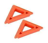 Jelquix Outil de Marquage de Révélation de Garniture 2 Pièces Outils de Révélation de Boîtier Professionnels pour Projets de Décoration de Portes et Fenêtres Précision Plastique Orange