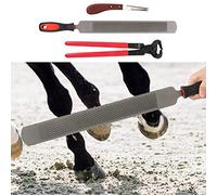 Jelquix Outils de Soin des Sabots de Cheval, Kit de Maréchal-ferrant Professionnel avec Pince à Sabot en Métal, Couteau et Lime, Coupe-Sabots Polyvalents pour Tailler et Nettoyer Les Fers à Cheval