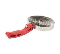 Jelquix Peigne à Curry pour Cheval, Brosse Durable en Acier Inoxydable pour Soulager Les Démangeaisons, pour Le Toilettage des Animaux Domestiques, Conception à 6 Tours, 1 unité