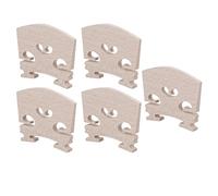 Jelquix Pont de Violon 5 Pièces, Remplacement en Bois d'érable pour Violon de Taille 4/4 avec Fente Plus Large pour Corde à Noyau Composite