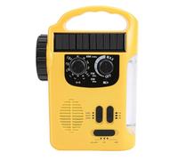 Jelquix Radio Solaire à Manivelle, Lanterne de Camping Portable à LED d'urgence avec Radio AM FM, Chargeur USB, Haut-Parleur intégré, pour Urgence de Survie en Plein Air