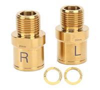 Jelquix Rallonge de Pédale de Vélo en Alliage de Titane pour VTT, Broche étendue de 20mm, Matériau Durable à Faible Bruit (Gold)