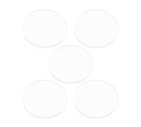 Jelquix Remplacement de Verre de Lentille en de Montre Plate Ronde Résistant aux Rayures pour Le Remplacement de de Montre 5 Pièces Outil de Pièces de Rechange en Verre de Lentille en de Plate Ronde