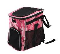 Jelquix Sac à Dos de Transport pour Chien, Grande capacité, étanche et Confortable pour Les Aventures en Plein Air, 29x30x37cm (Camouflage Rose)