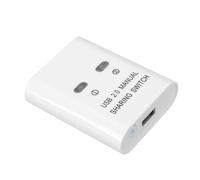 Jelquix Sélecteur de Commutateur USB 2.0, 2 Ordinateurs, 1 Commutateur de Partage d'imprimante, Hub USB Efficace avec Commutation à une Touche, Idéal pour un Transfert de Données Rapide Sous OS X