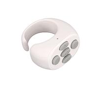 Jelquix Smart Ring Controller 5.3 Tourne-Page à Télécommande sans Fil pour Livre électronique avec Matériau de qualité Supérieure et Longue Distance de Contrôle pour Les Amateurs de Vidéo (White)