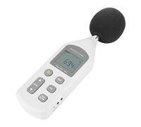 Jelquix Sonomètre Numérique pour Bureau à Domicile, DBA | Écran LCD, pondération A et C, réponse rapide ou lente, décibelmètre portatif avec boule coupe-vent