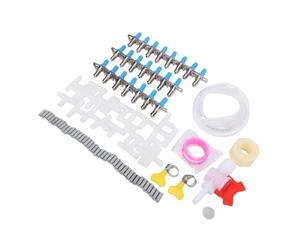 Jelquix Système D'abreuvement pour Lapins, Kit D'irrigation pour Clapiers | Bec verseur en bec de canard à double ressort étanche, abreuvoir en plastique pour l\'élevage de clapier à lapin
