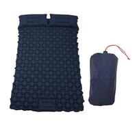 Jelquix Tapis de Couchage, Coussins Gonflables, Pompe à Pied Intégrée, Résistant à l'eau, Tapis de Camping Léger pour Couples pour 2 Personnes (Blue)