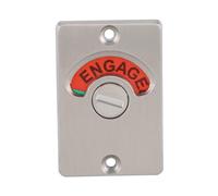 Jelquix Verrou à Loquet en Alliage de Zinc avec Indicateur de Position (Libre/Occupé), Fixation par Boulon Traversant en Applique pour Toilettes Publiques Salles de Bains Aéroports