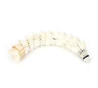 Jelquix Volants de Badminton, Vol Stable et Durable, 12 Pièces, Balles en Plumes Blanches, Accessoire D'entraînement pour la Pratique et Le Jeu décontracté